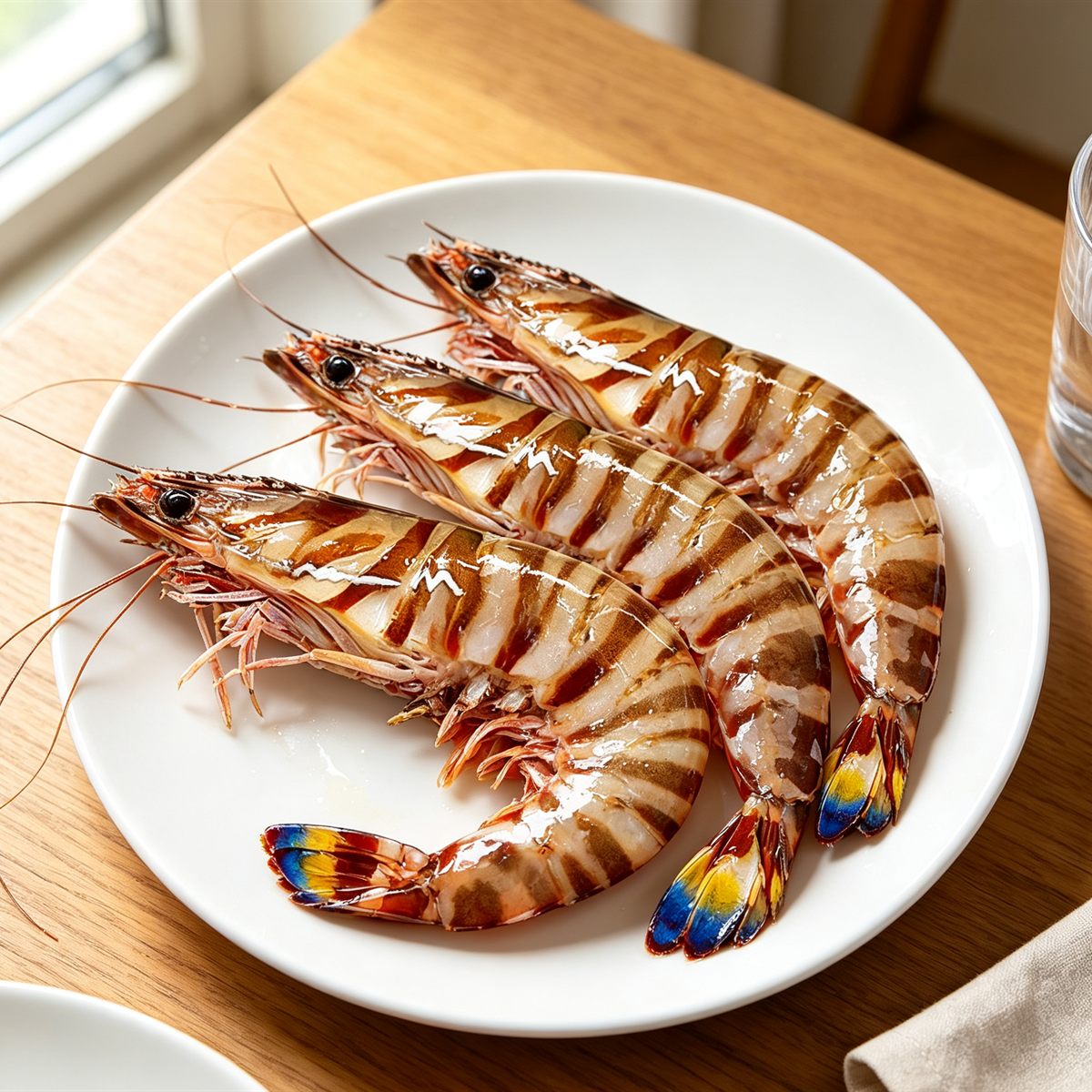 Fresh Whole Tiger Prawns Shell On